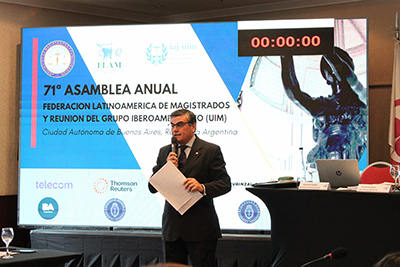 Marcelo Gallo Tagle fue electo presidente de la Federación Latinoamericana de Magistrados