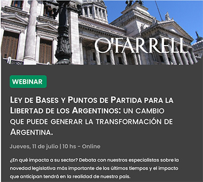 Webinar: Ley de Bases y Puntos de Partida para la Libertad de los Argentinos