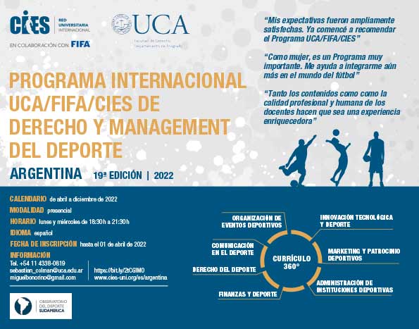 Programa Internacional de Derecho y Management del Deporte