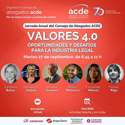 Valores 4.0. Oportunidades y desafíos para la industria legal