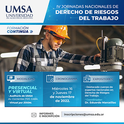 IV Jornadas Nacionales de Derecho de Riesgos del Trabajo